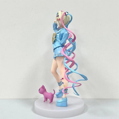 Needy Girl Overdose Anime Figure with Cat – PVC Collectible Action Toy for Birthday Gifts