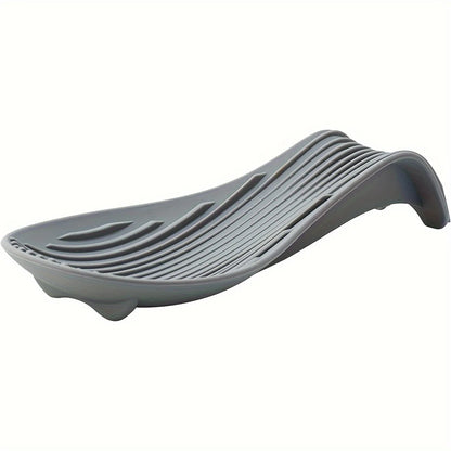 Silicone Spoon Holder & Utensil Rest – Heat-Resistant Kitchen Storage Shelf for Cooking Tools & Accessories