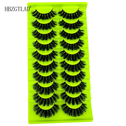 5/10 Pairs 3D Mink False Eyelashes – Wispy Handcrafted Full Strip Short Natural Lashes for Makeup