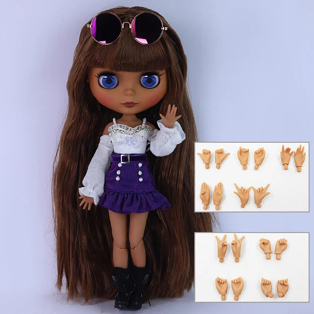 ICY DBS Blythe Doll 1/6 BJD – 30cm Joint Body Set with Random Eyes, Anime Girl Toy Gift