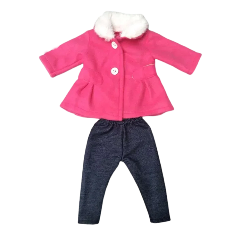18" American Doll Clothes Set — Jacket and Pants Outfit for Baby Dolls