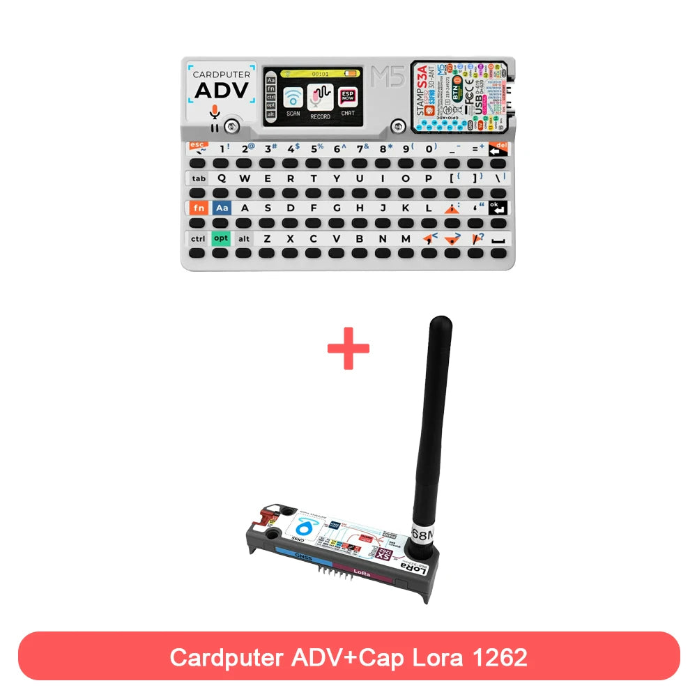 M5Stack Cardputer ADV Development Kit - StampS3A Microcontroller with LoRa-1262 Cap