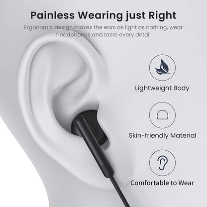 Type-C Wired Headphones for Samsung Galaxy – USB-C In-Ear Earphones HiFi Bass Stereo for S24, S23, S22, A53, A52, Note 20