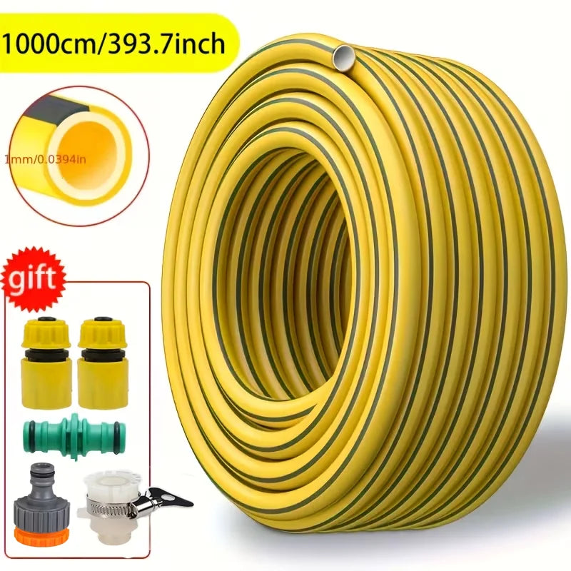 Heavy-Duty Rubber Garden Hose 5/10/20M – Leak-Proof, Wear & Scratch Resistant All-Season Water Hose for Home, Balcony & Car Washing
