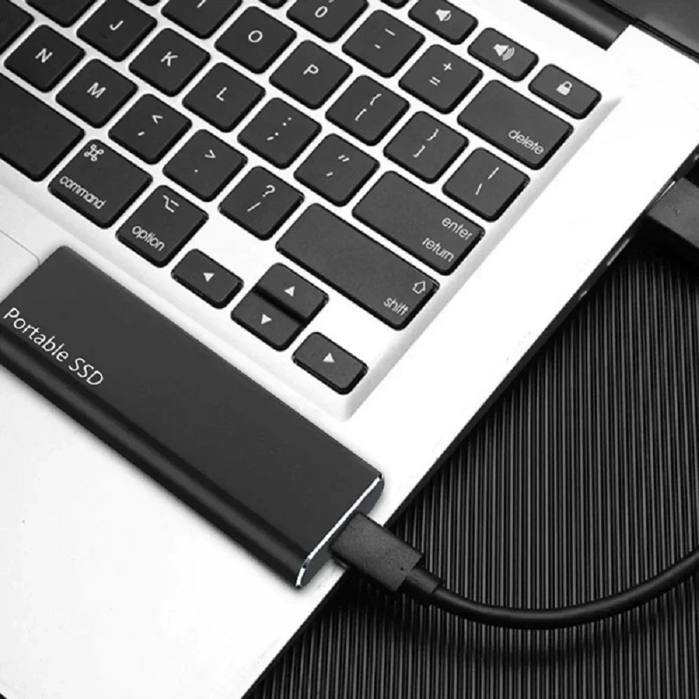 Portable SSD 1TB/2TB – High-Speed External Solid State Drive with USB 3.1/Type-C for Laptop, Phone, Mac, Windows