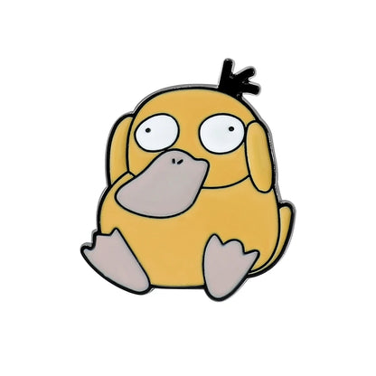 Kawaii Anime Enamel Pins — Cute Psyduck, Pikachu & Charmander Brooches for Kids, Hats & Accessories Gifts