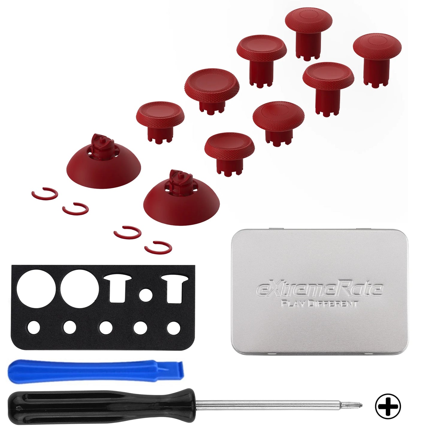 eXtremeRate ThumbsGear V3 — Interchangeable Ergonomic Replacement Thumbsticks for PS5 & PS4 Controllers