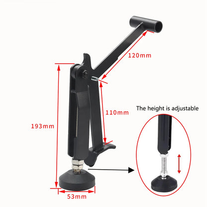Motorcycle Folding Lift Stand - Heavy-Duty, Stable Crane Frame with Upgraded Armrest for Enhanced Support