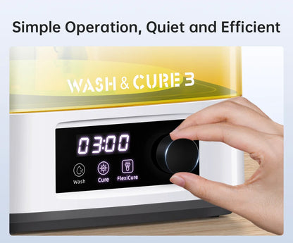 ANYCUBIC Wash & Cure Machine – 3-4L Large Volume for LCD/DLP Resin 3D Printers, Compatible with Photon Mono 2