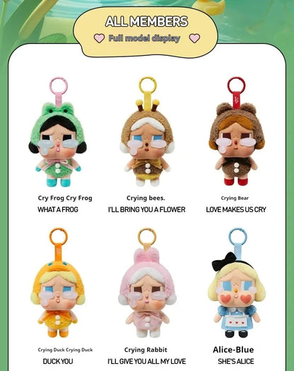 Crybaby Blind Box Vinyl Doll — Crying Again Series Keychain, Animal Pendant Mystery Gift