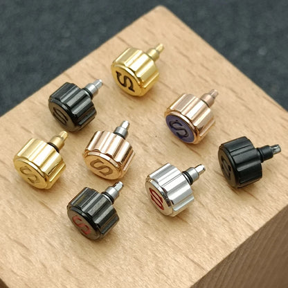 Silver, Gold & Black Watch Crown — Replacement for NH34/NH35/NH36 Movements SKX007