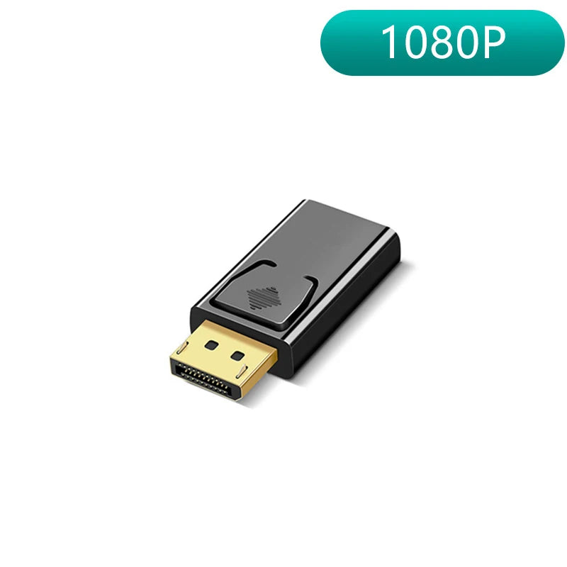 DP Male to Female 4K Converter – DisplayPort to HDMI-Compatible Video Audio Adapter Cable for PC, TV, Laptop, Projector