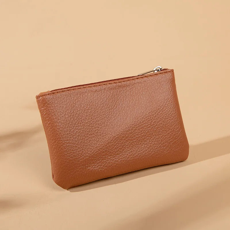 Fashion Women’s Small PU Wallet – High-Quality Zipper Card Purse & Key Storage Bag for Ladies