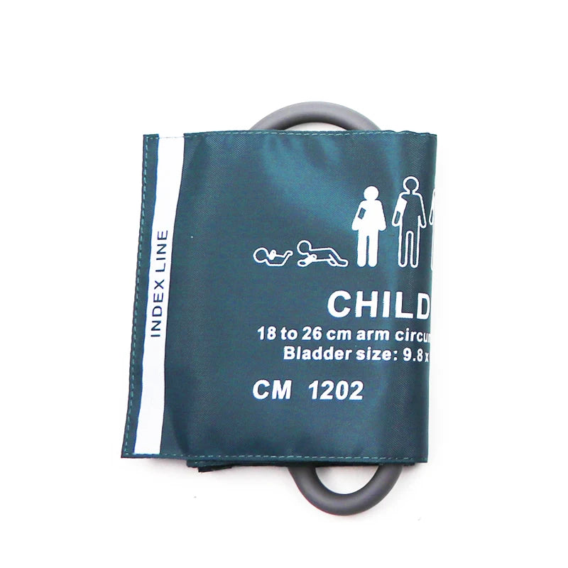 6-Size Blood Pressure Cuffs — Neonatal, Infant, Child, and Adult NIBP Arm & Thigh Accessories for CONTEC Monitors
