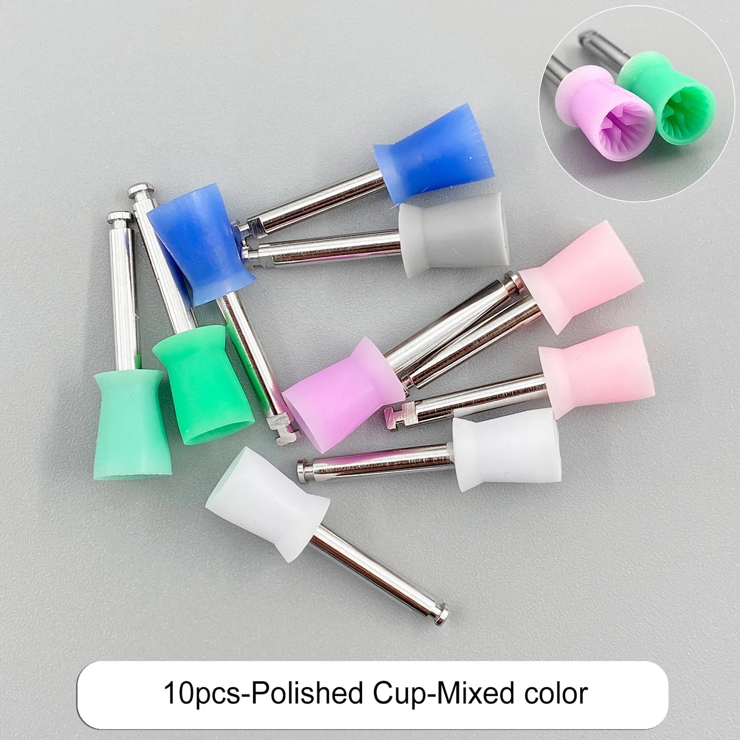 WELLCK Dental Silicone Grinding Heads – 12/10pcs Teeth Polisher for Low-Speed Dental Tools & Lab Use