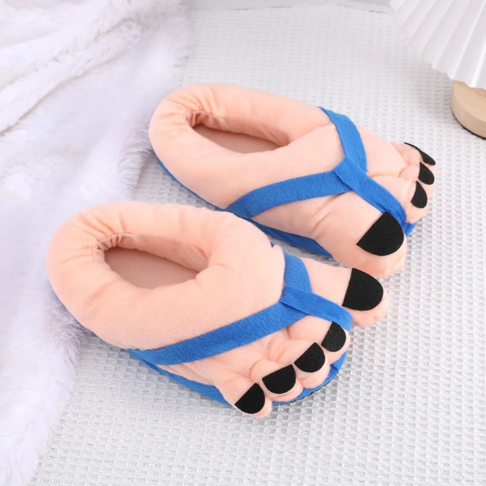 Funny Winter Couple Slippers - Soft Warm Cotton Home Slides