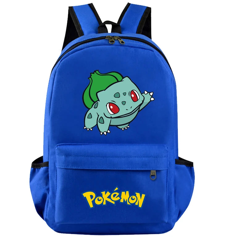 Pokemon Kids Backpack — Pikachu, Charizard, Bulbasaur, Snorlax & Eevee Schoolbag Cartoon Gift