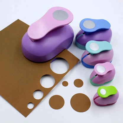 8–50mm Random Color Circle Punch – DIY Embossing & Scrapbooking Paper Cutter Round Hole Punch