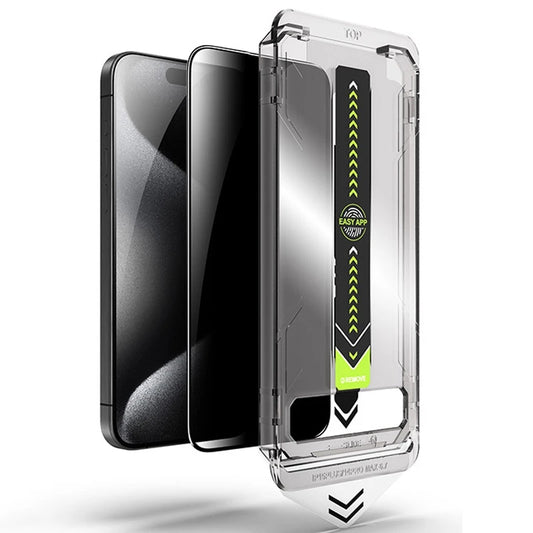 Premium Tempered Glass Screen Protector for iPhone 16 & 15 Pro Max – Easy Install, Dust-Free for iPhone 16 Plus