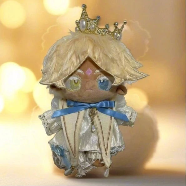 Pure Vanilla Cookie Plush Doll 20cm – Dress-Up Cotton Stuffed Toy from Cookie Run: Kingdom, Cosplay Gift for Kids