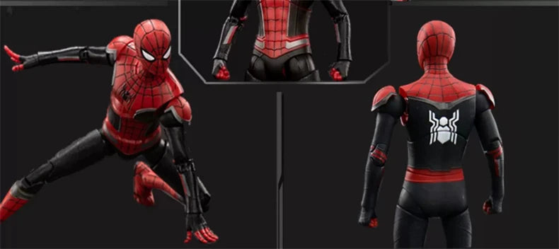 ZD Toys Spider-Man No Way Home 1/10 Action Figure – Peter Parker Gold Black Red Marvel Legends Collectible Toy