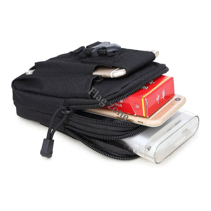 Multifunction Tactical Waist Bag – Molle EDC Pack for Men, Outdoor Sport, Hiking, Hunting & Mobile Phone Pouch