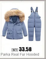 Children’s Winter Clothing Set – Baby Down Jacket Parka & Thick Snowsuit for Boys and Girls