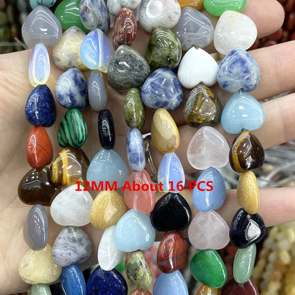 Natural Gemstone Beads - Agate Quartz Turquoise Faceted Rondelle Spacer Beads for DIY Jewelry Making & Bracelets