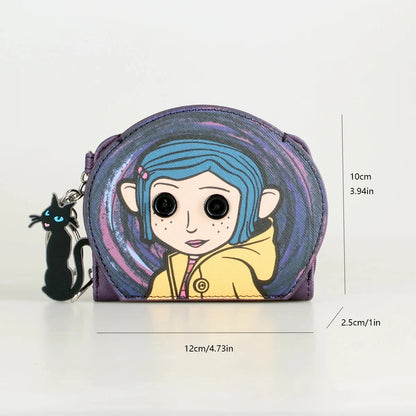 Caroline Sweet Cartoon Coin Purse — Cute Mini Wallet and Portable Card Holder for Daily Use