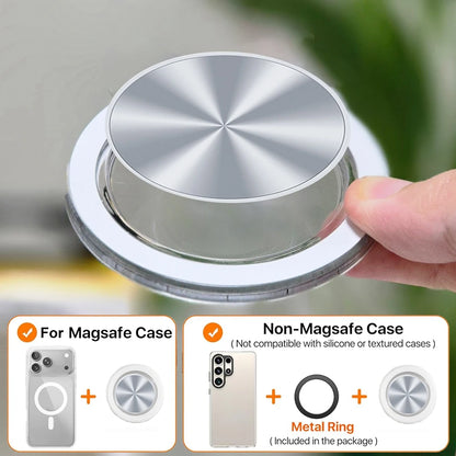 Popped Magnetic Foldable Phone Grip - N52 Magnetic Ring Holder and Expandable Stand for iPhone 17, 16, 15, 14, and 13
