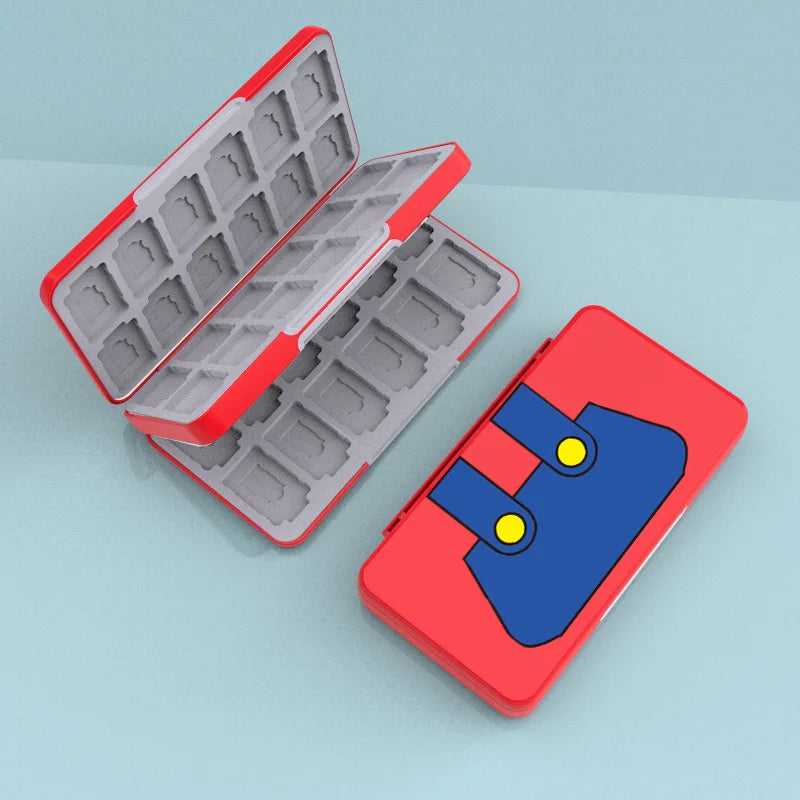 48-in-1 Nintendo Switch OLED Lite Accessories Set – Pink Game Card Case & SD Card Storage Box