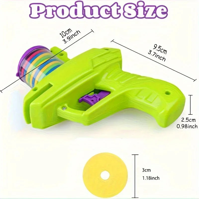 Cat & Dog Toy Set – Colorful Flying Discs with Launcher for Interactive Indoor & Outdoor Pet Training
