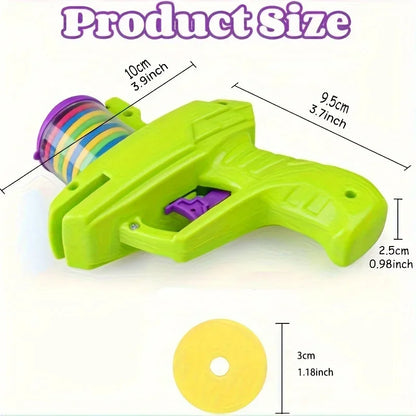 Cat & Dog Toy Set – Colorful Flying Discs with Launcher for Interactive Indoor & Outdoor Pet Training
