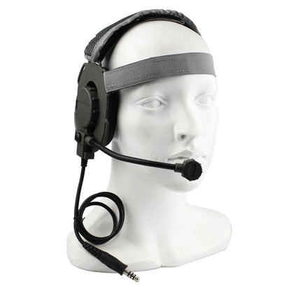 Tactical Bowman Elite II Headset – U94 PTT Communication Headphone for Kenwood & Baofeng UV-5R Radio Accessory