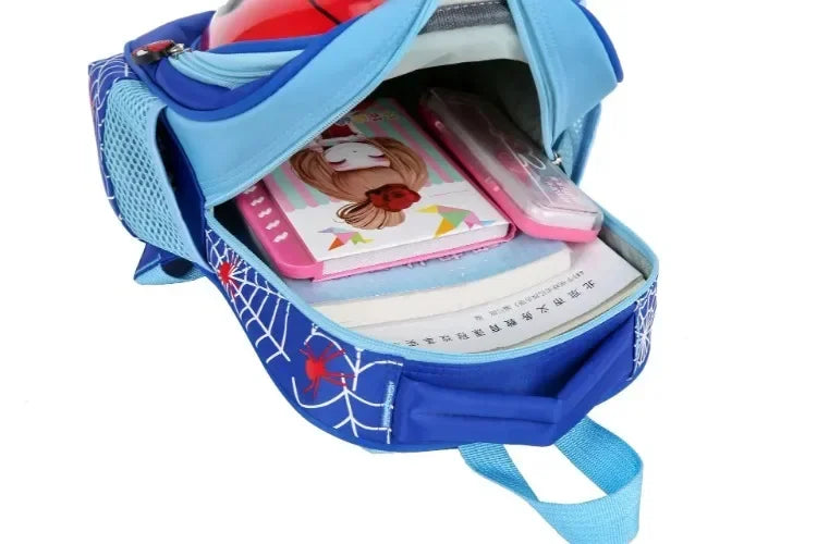 Disney Cartoon Animal Design Backpack – 3D Pattern Schoolbag for Boys, Kindergarten Gift