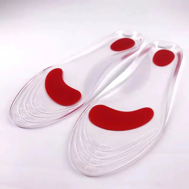 Silicone Gel Medical Insoles – Orthopedic Arch Support for Men & Women, Flat Foot & Plantar Fasciitis Relief Shoe Pads