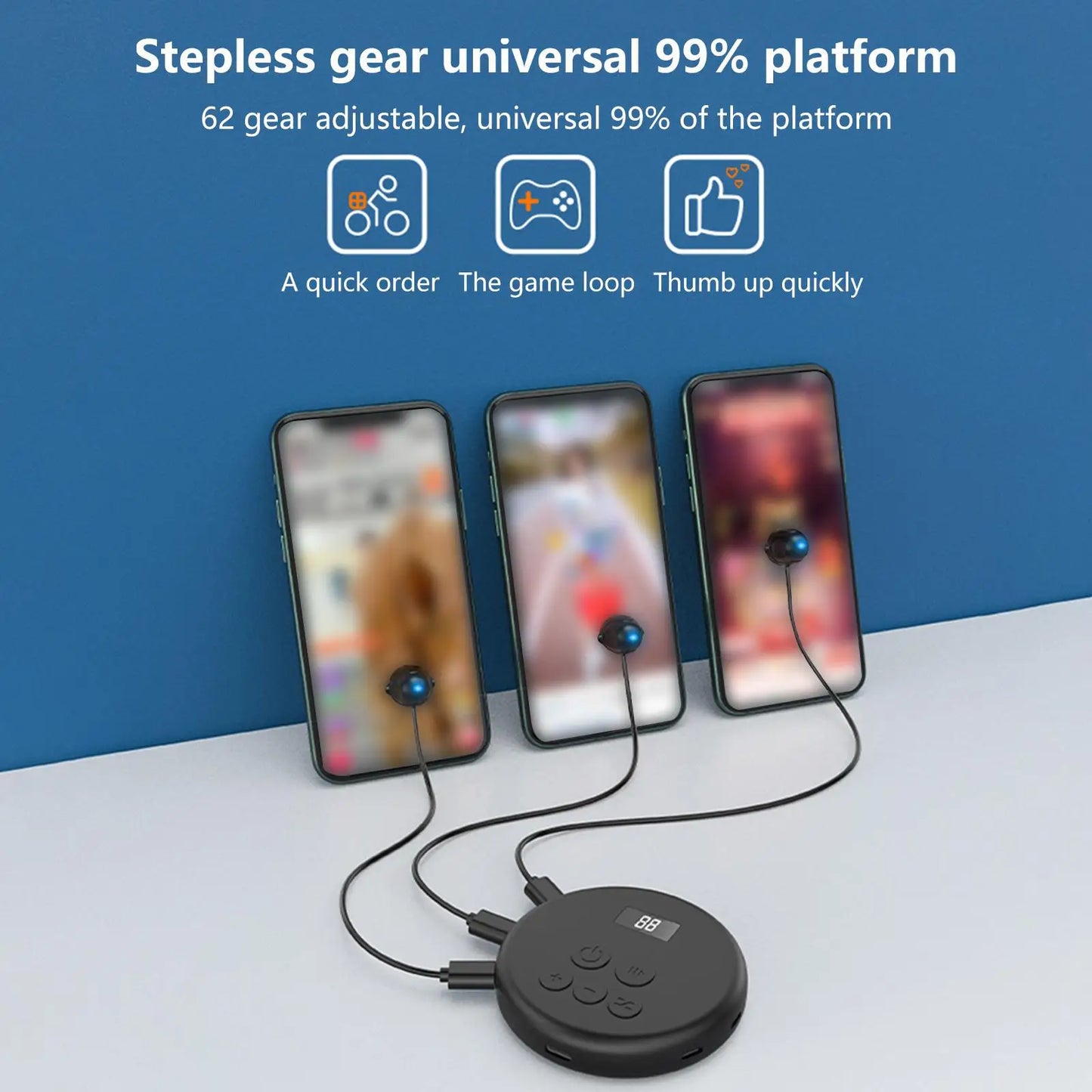 Phone Screen Auto Clicker: Mute, Adjustable Grabber for Automatic Tapping - Perfect for Games, Live Broadcasts, Phone Gaming
