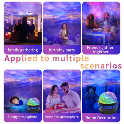 Northern Lights Star Projector - LED Galaxy Night Light with Remote Control for Bedroom & Party Decor