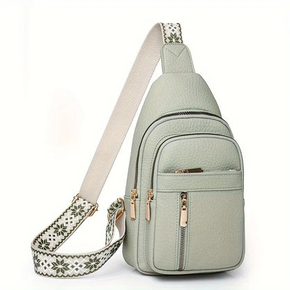 Multifunctional Retro PU Leather Crossbody Bag – Soft, Versatile with Multiple Zippered Pockets for Leisure & Sports