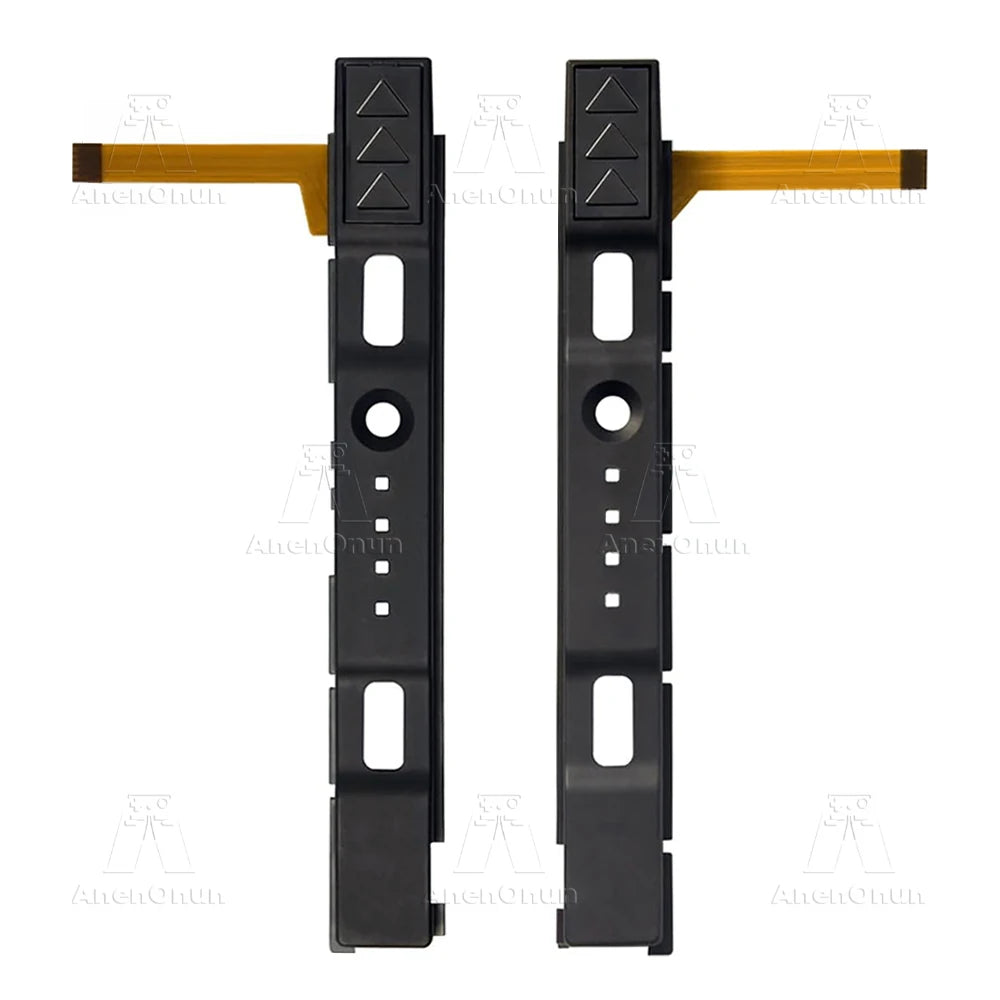 Switch JoyCon Slide Rail Repair Kit - Left & Right Replacement Rails with Sensor Flex Cable for Switch OLED Controllers