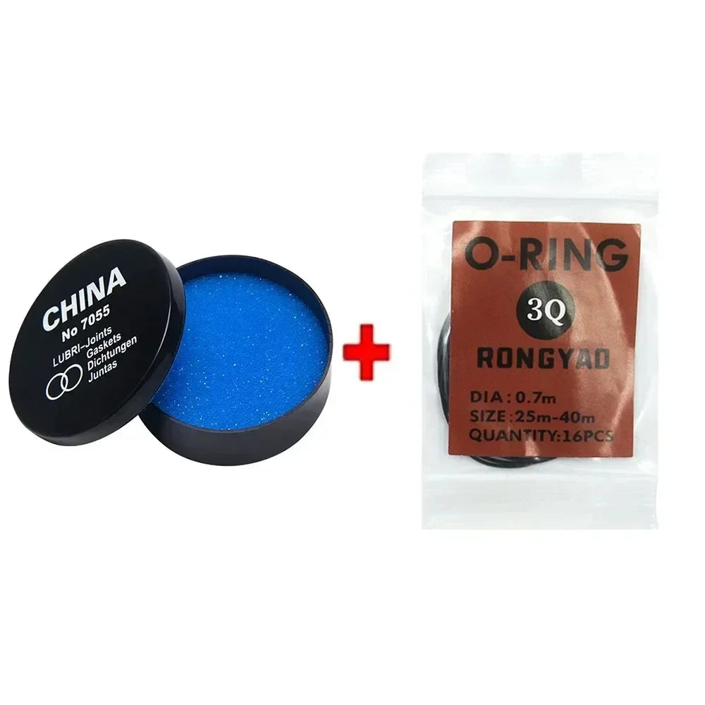 Watch Back O-Ring Gasket - Waterproof Silicone Seal with Grease Lubricant for Watch Crown and Case Repair