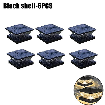 Outdoor Solar Fence Light - Waterproof LED Villa Gate, Column & Pillar Lamp for House and Garden Decor