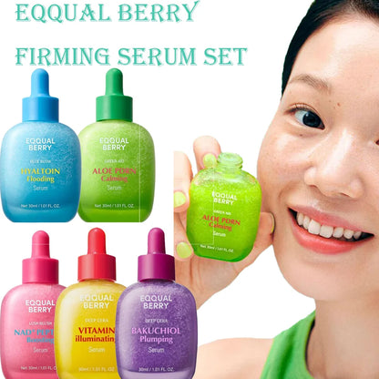 EQQUAL BERRY Firming Serum Set - 30ml Lightweight Skincare for Moisturizing, Pore Care & Fine Lines
