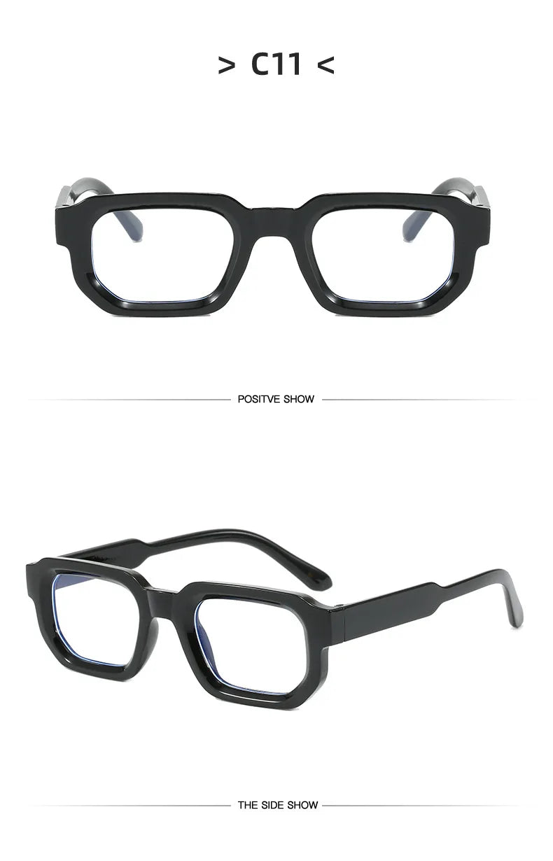 Vintage Rectangle Sunglasses for Men & Women – Retro UV400 Luxury Brand Design Eyewear