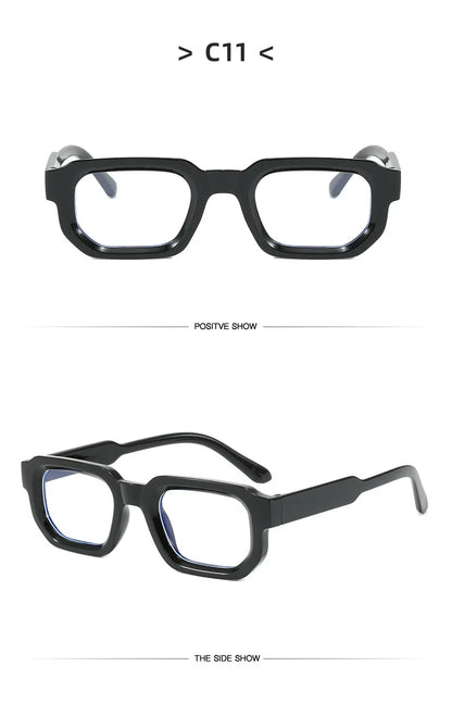 Vintage Rectangle Sunglasses for Men & Women – Retro UV400 Luxury Brand Design Eyewear
