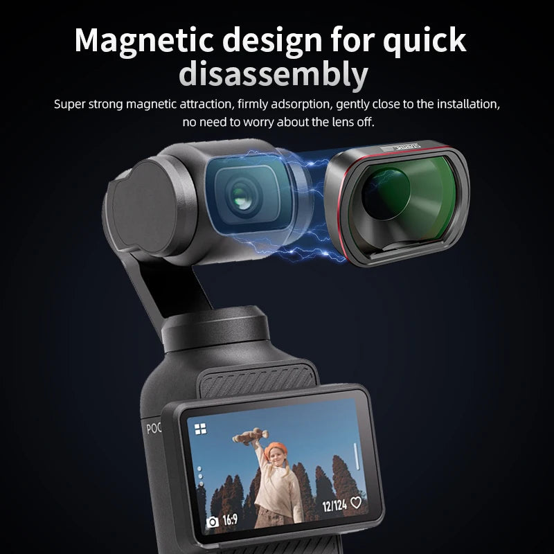 STARTRC 10X Macro Lens for DJI Osmo Pocket 3 – Magnetic HD Optical Glass Camera Filter Accessory
