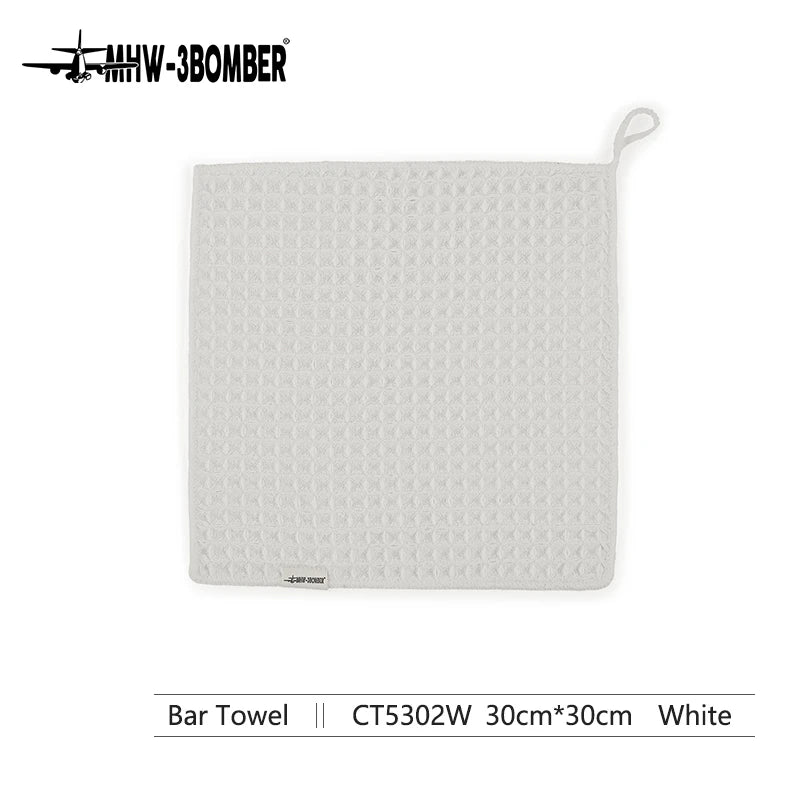 MHW-3BOMBER Barista Coffee Towels – Professional Square Cleaning Cloths for Espresso Machines & Kitchen Use