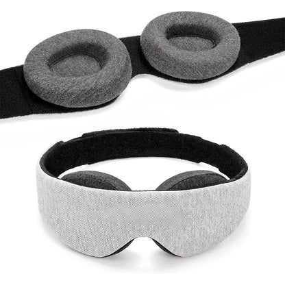 Black 3D Sleep Mask – Memory Foam Eye Shade, Breathable Patch & Relaxing Sleep Aid for Women & Men