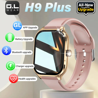 LAXASFIT 2025 Smartwatch – Bluetooth Call, Message Reminder, 24-Hour Health Monitoring, Fitness Smart Watch Gift for Men & Women