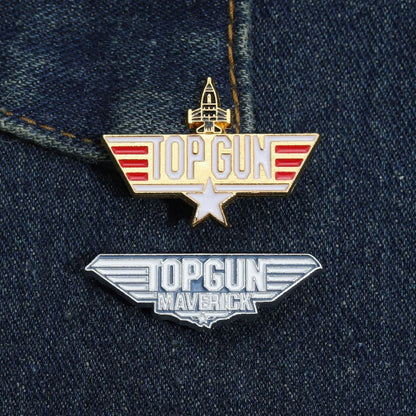 Top Gun Navy Fighter Weapons School Enamel Pin – Vintage Metal Badge for Backpack, Clothes, Jewelry & Shirt Collar